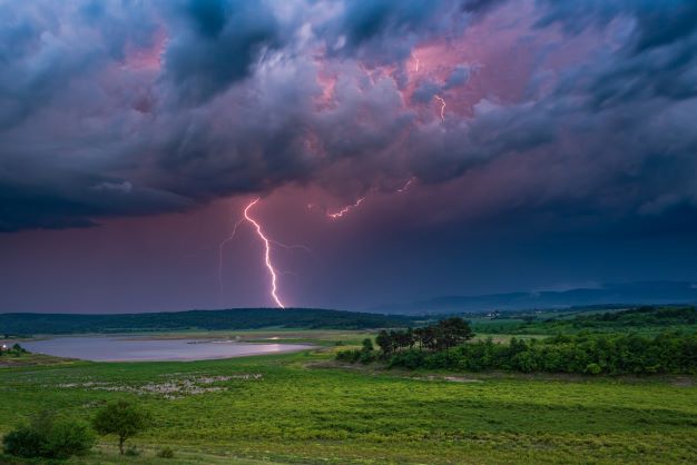 Is it safe to fish during a thunderstorm?